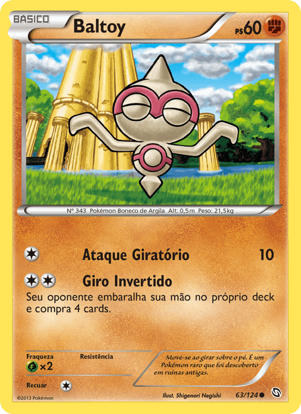 Baltoy, card 63 from Dragões Enaltecidos