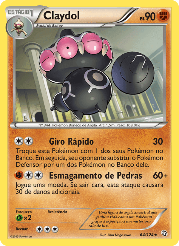 Claydol, carta 64 de Dragões Enaltecidos
