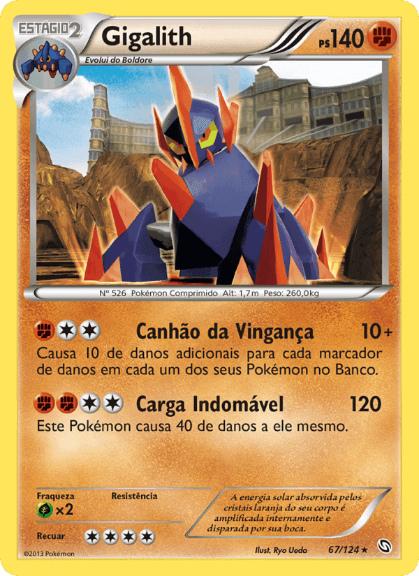 Gigalith, card 67 from Dragões Enaltecidos