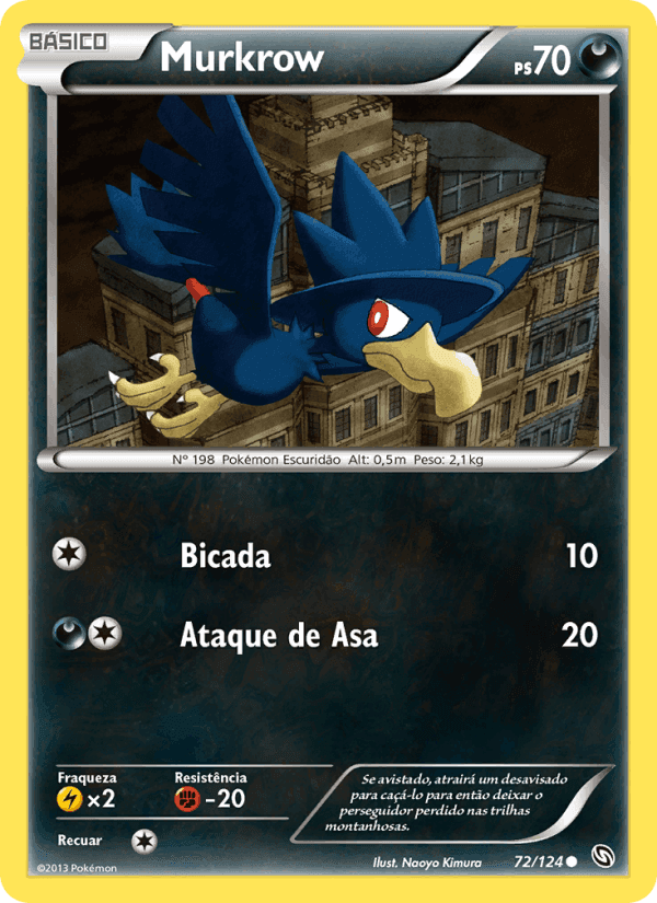 Murkrow, card 72 from Dragões Enaltecidos