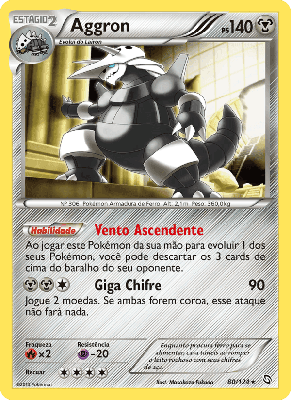 Aggron, carta 80 de Dragões Enaltecidos