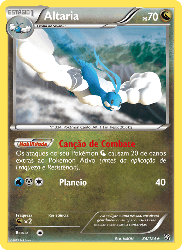 Altaria, card 84 from Dragões Enaltecidos