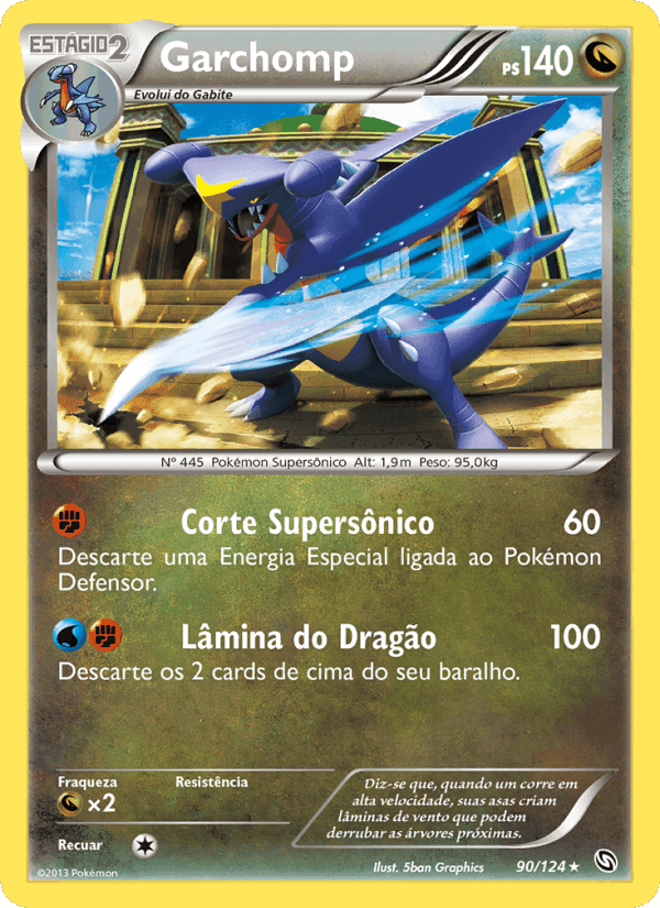 Garchomp, carta 90 di Dragões Enaltecidos