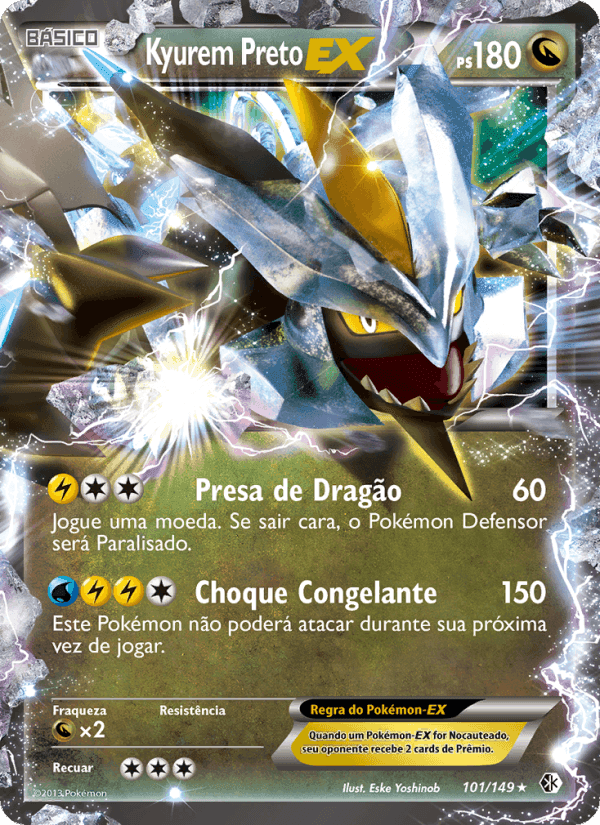 Kyurem Preto-EX, carte 101 de Fronteiras Cruzadas