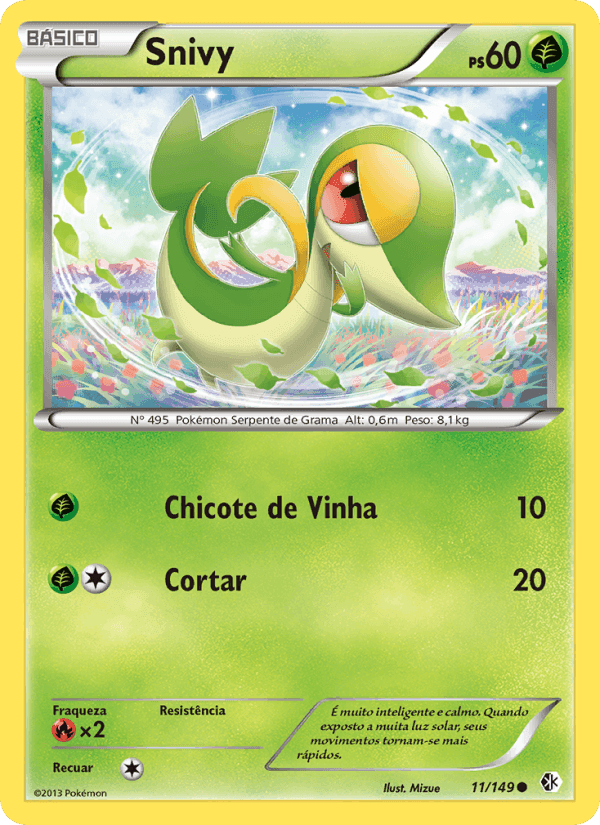 Snivy, carta 11 de Fronteiras Cruzadas