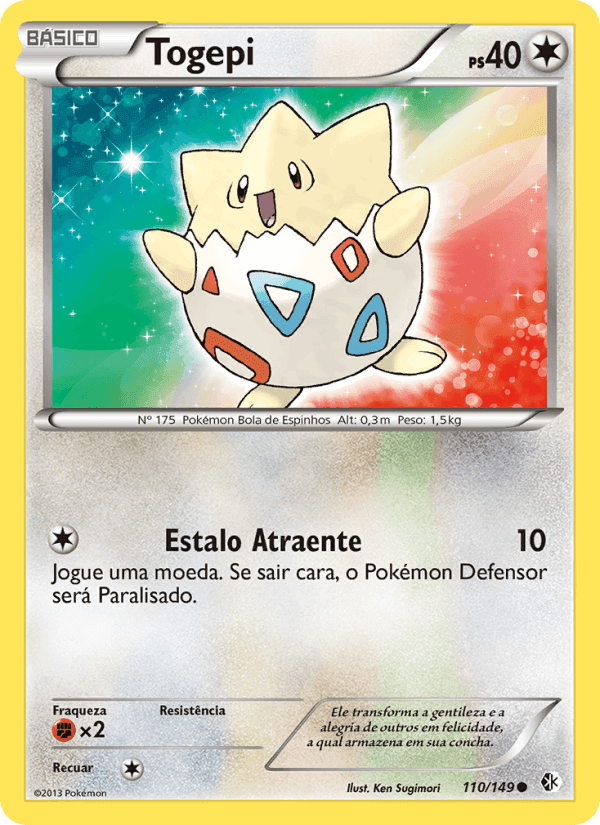 Togepi, carta 110 de Fronteiras Cruzadas