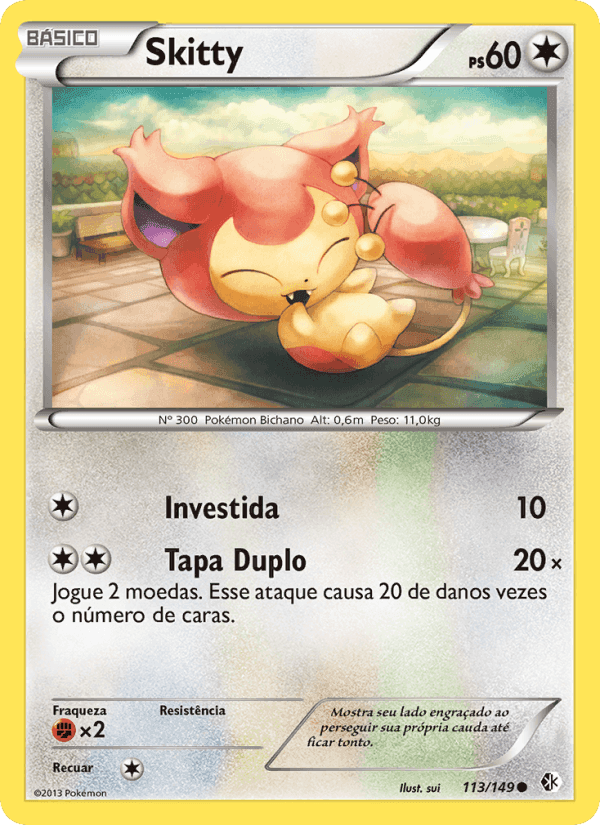 Skitty, carta 113 de Fronteiras Cruzadas