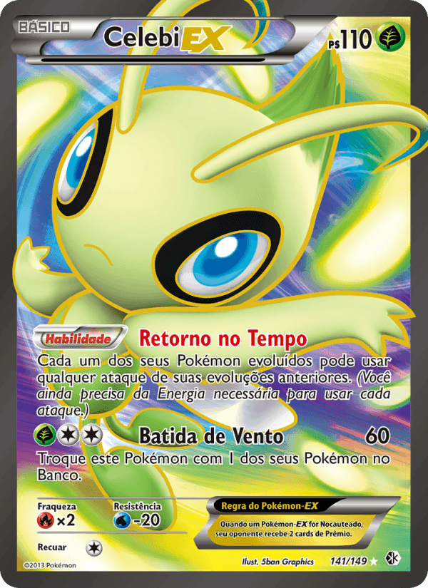 Celebi-EX, card 141 from Fronteiras Cruzadas