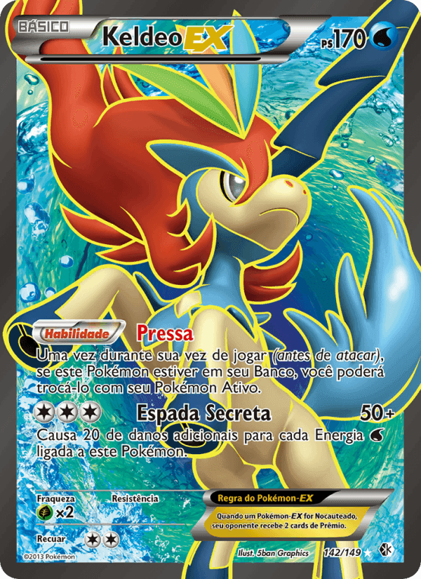 Fronteiras Cruzadas の 142 番、Keldeo-EX