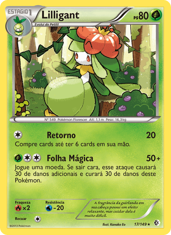 Lilligant, carta 17 de Fronteiras Cruzadas