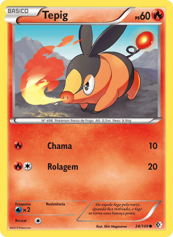 Tepig, carta 24 de Fronteiras Cruzadas