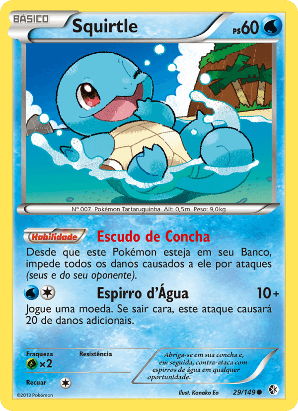 Squirtle, carta 29 de Fronteiras Cruzadas