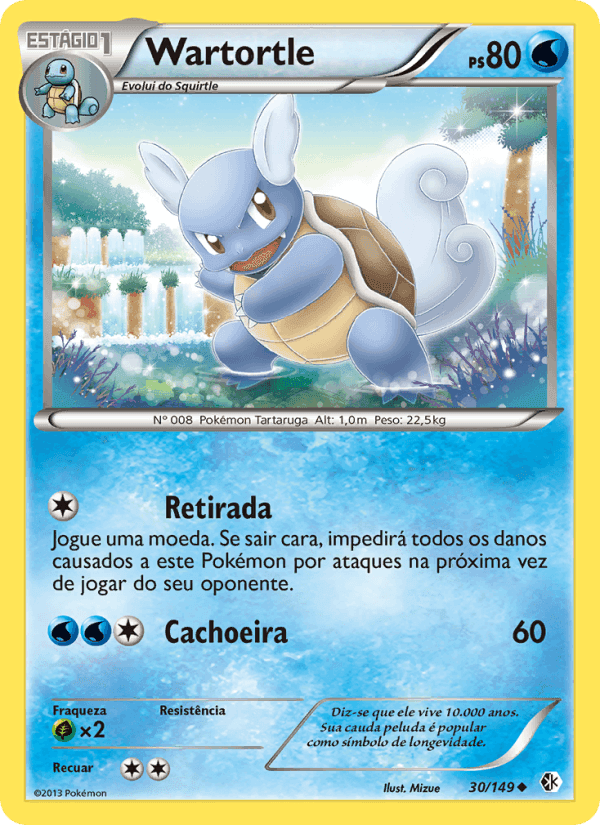 Wartortle, carta 30 de Fronteiras Cruzadas