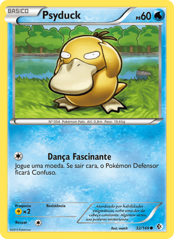 Psyduck, carta 32 di Fronteiras Cruzadas