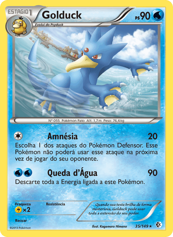 Golduck, carta 35 de Fronteiras Cruzadas