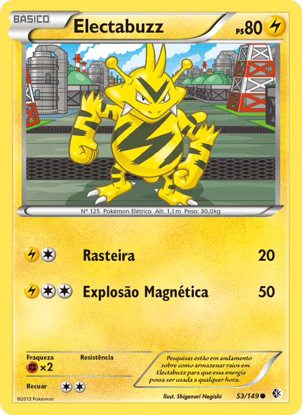 Electabuzz, carta 53 de Fronteiras Cruzadas