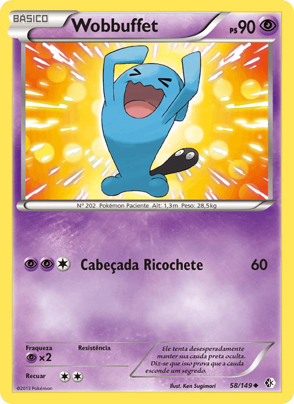 Wobbuffet, carte 58 de Fronteiras Cruzadas