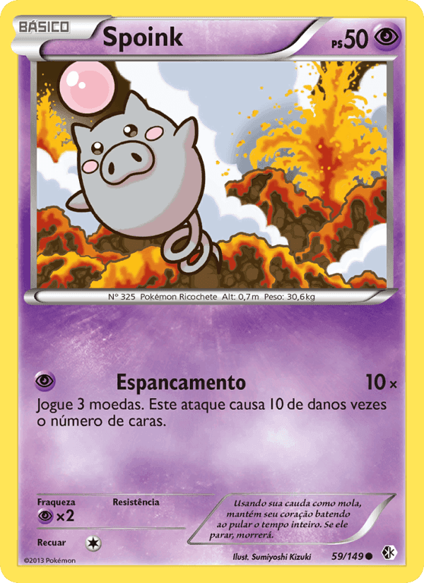 Spoink, carta 59 de Fronteiras Cruzadas