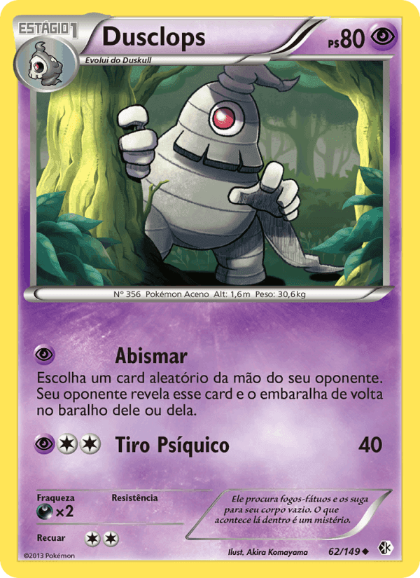 Dusclops, card 62 from Fronteiras Cruzadas