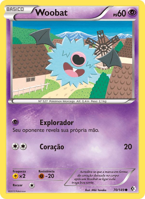 Woobat, carta 70 de Fronteiras Cruzadas