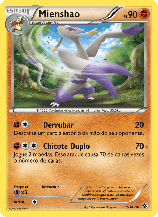 Mienshao, card 88 from Fronteiras Cruzadas