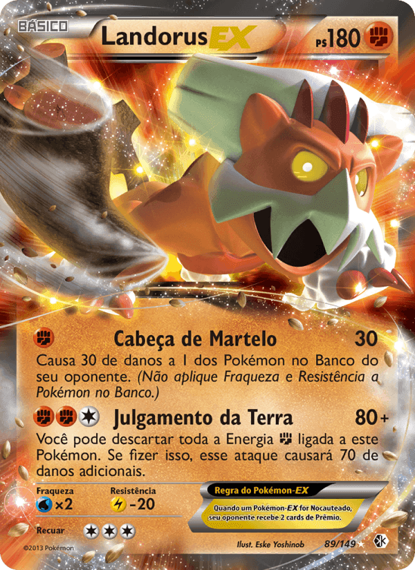 Landorus-EX, card 89 from Fronteiras Cruzadas