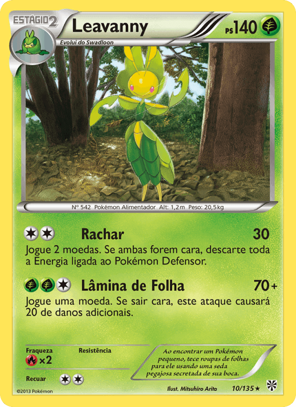Leavanny, carta 10 de Tempestade de Plasma