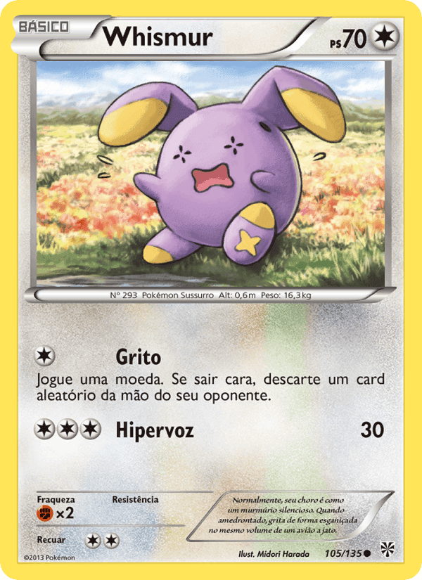 Whismur, carte 105 de Tempestade de Plasma