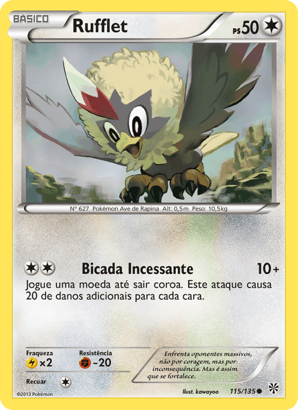 Rufflet, carta 115 de Tempestade de Plasma