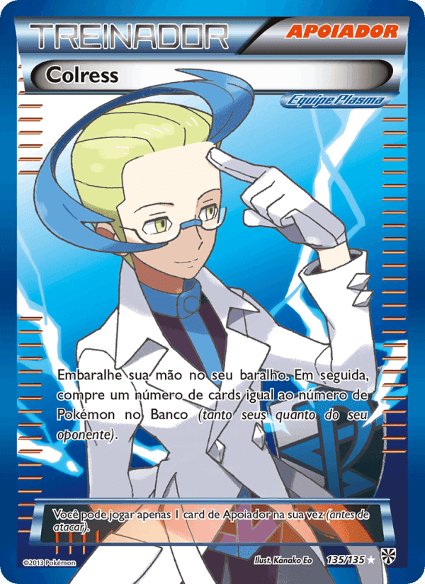 Colress, card 135 from Tempestade de Plasma