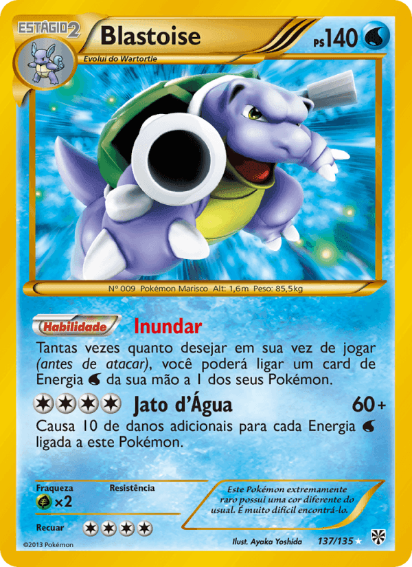 Blastoise, carta 137 de Tempestade de Plasma