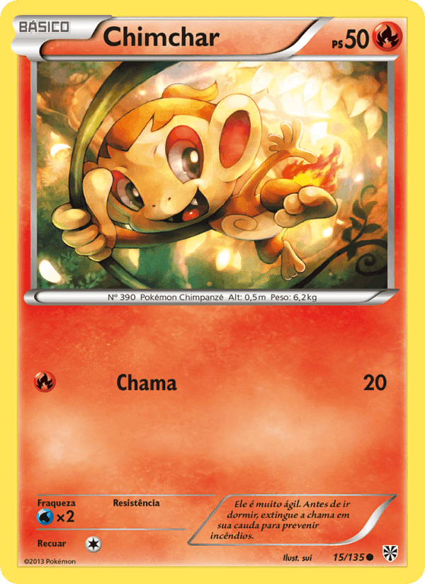 Chimchar, carta 15 de Tempestade de Plasma