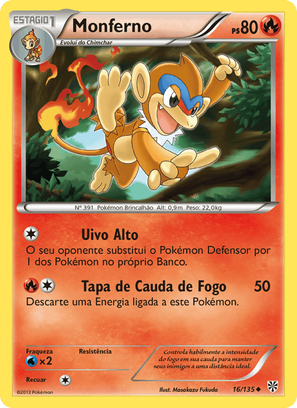 Monferno, carta 16 de Tempestade de Plasma