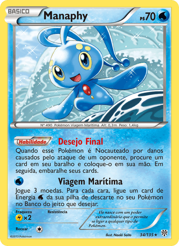 Manaphy, carta 34 de Tempestade de Plasma