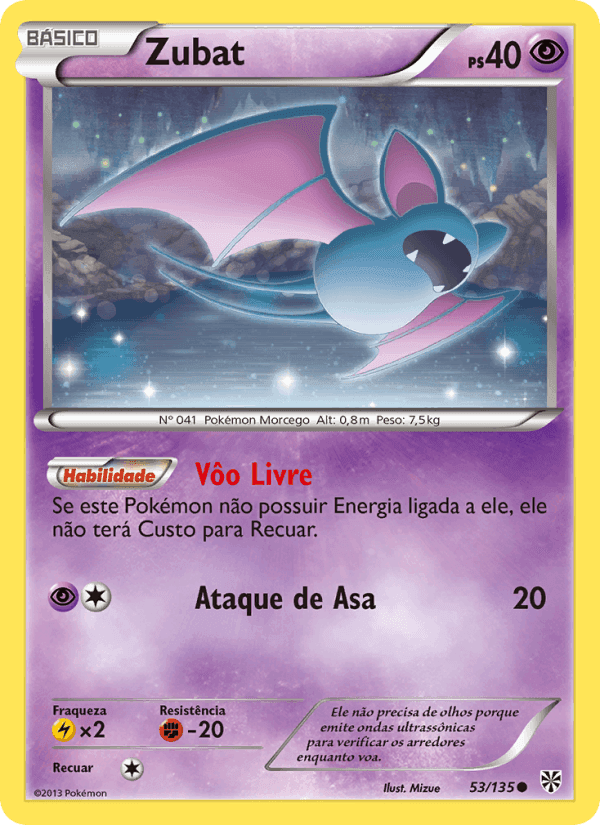 Zubat, carta 53 de Tempestade de Plasma