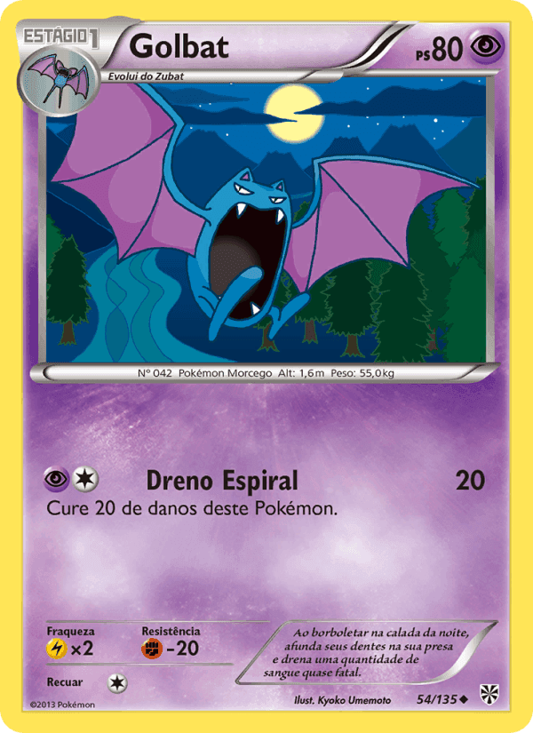 Golbat, carta 54 de Tempestade de Plasma