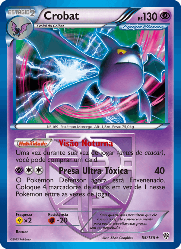 Crobat, carta 55 de Tempestade de Plasma