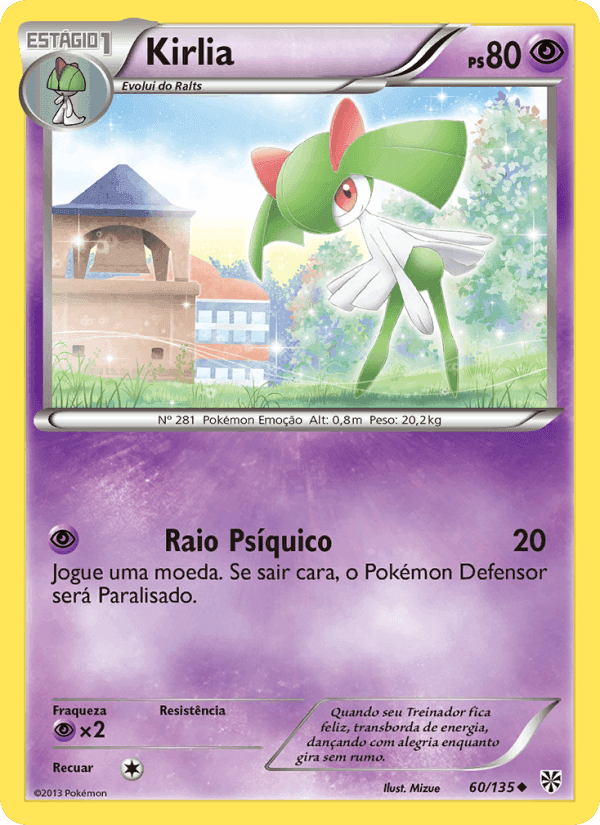 Kirlia, carta 60 de Tempestade de Plasma