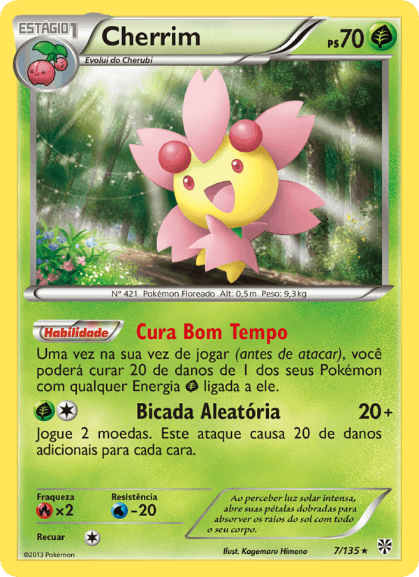 Cherrim, carta 7 de Tempestade de Plasma
