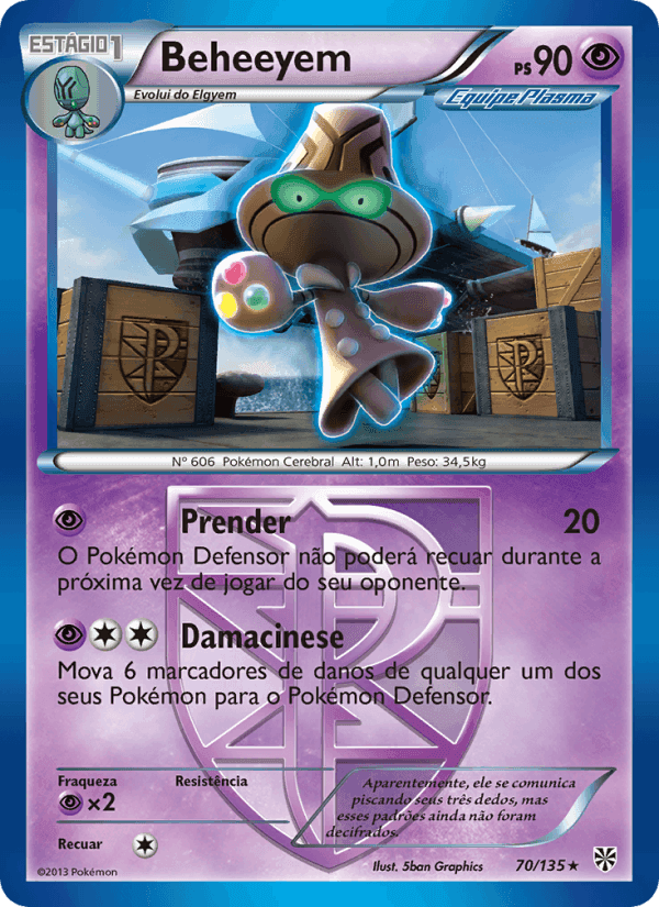 Beheeyem, card 70 from Tempestade de Plasma