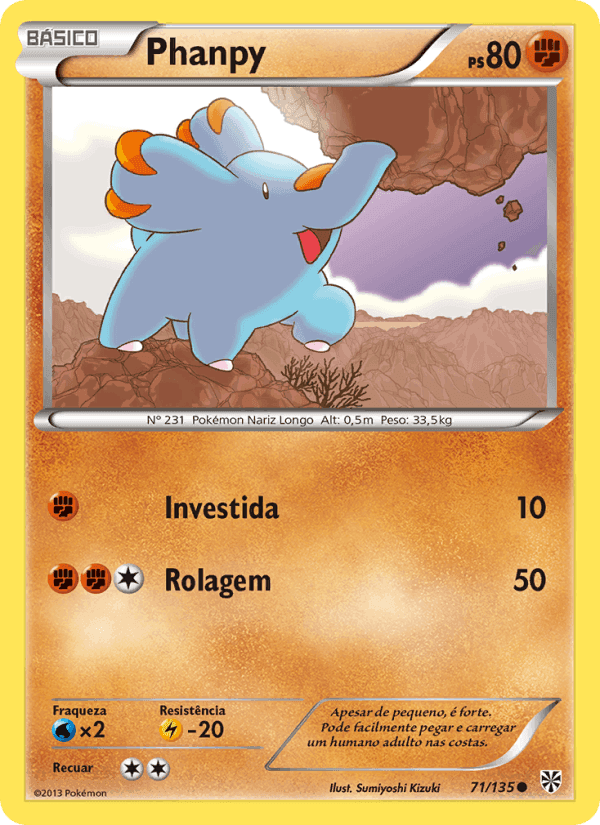 Phanpy, card 71 from Tempestade de Plasma