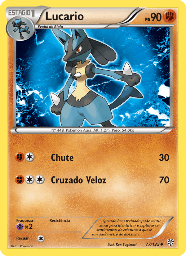 Lucario, carta 77 de Tempestade de Plasma