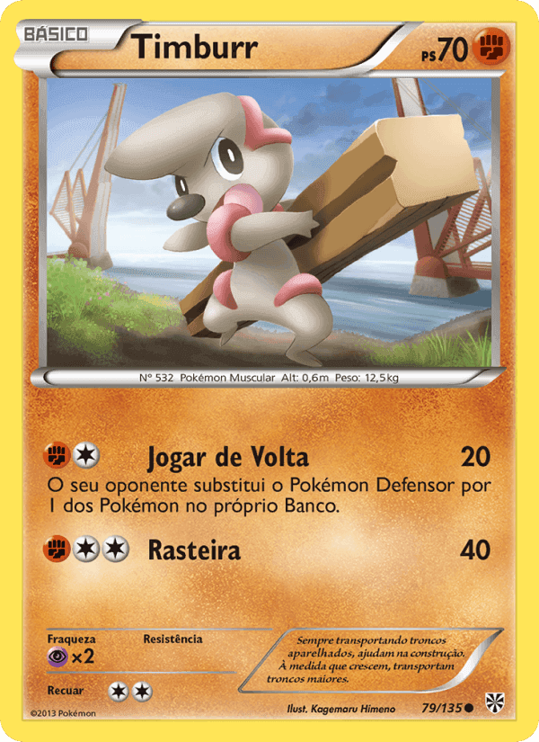 Timburr, card 79 from Tempestade de Plasma