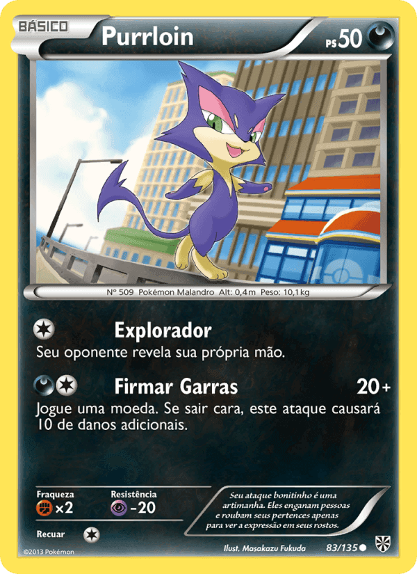 Purrloin, card 83 from Tempestade de Plasma