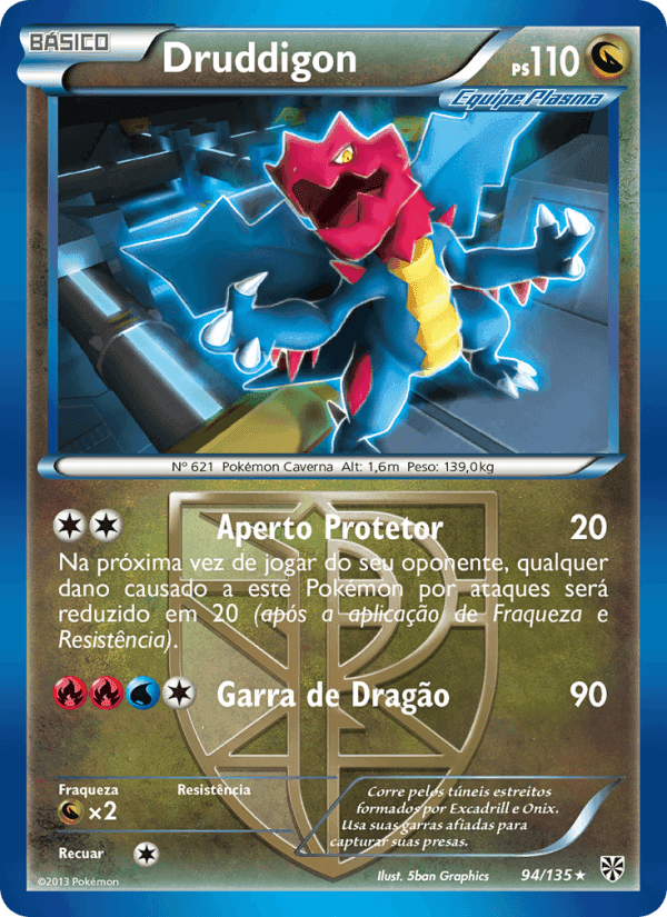 Druddigon, carta 94 de Tempestade de Plasma