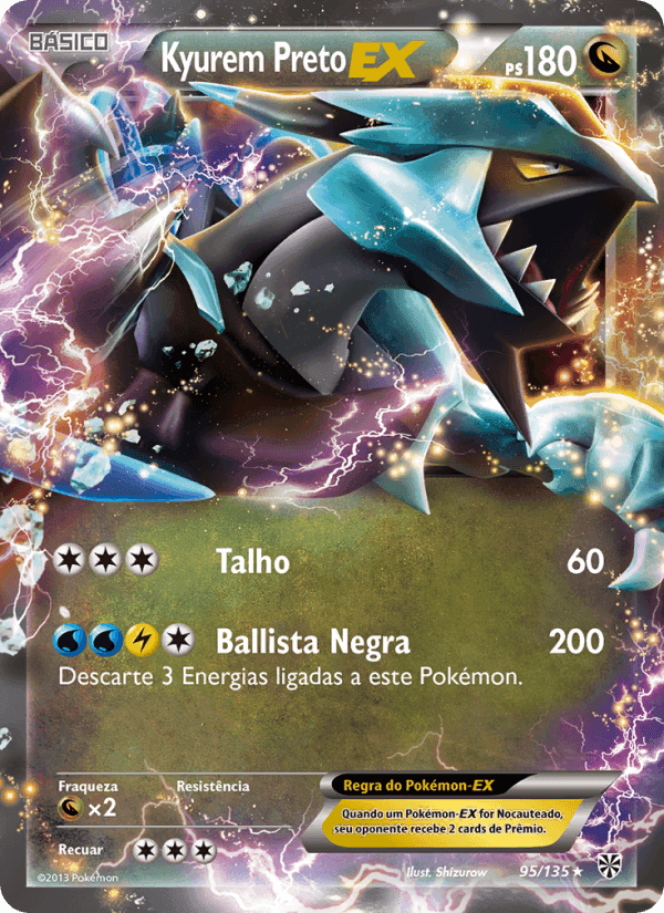 Kyurem Preto-EX, carta 95 di Tempestade de Plasma