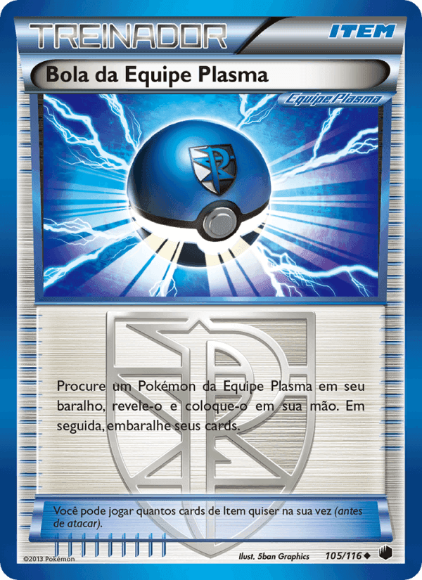 Bola da Equipe Plasma, card 105 from Congelamento de Plasma