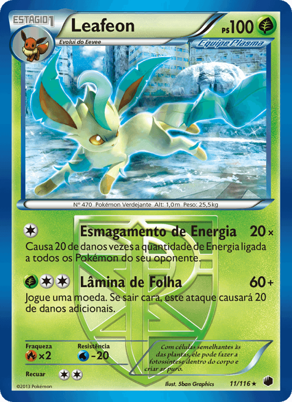 Leafeon, carta 11 de Congelamento de Plasma