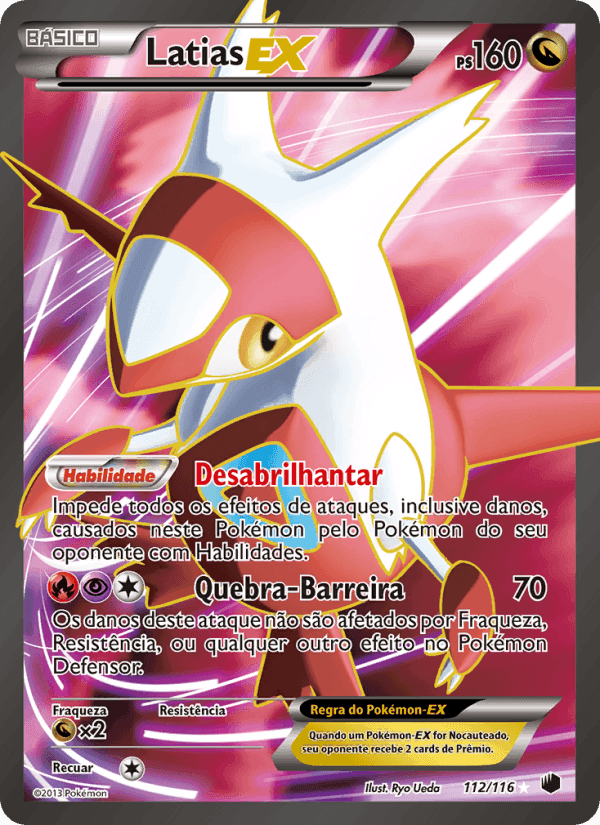Latias-EX, carta 112 di Congelamento de Plasma