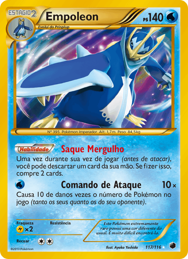 Empoleon, carta 117 de Congelamento de Plasma